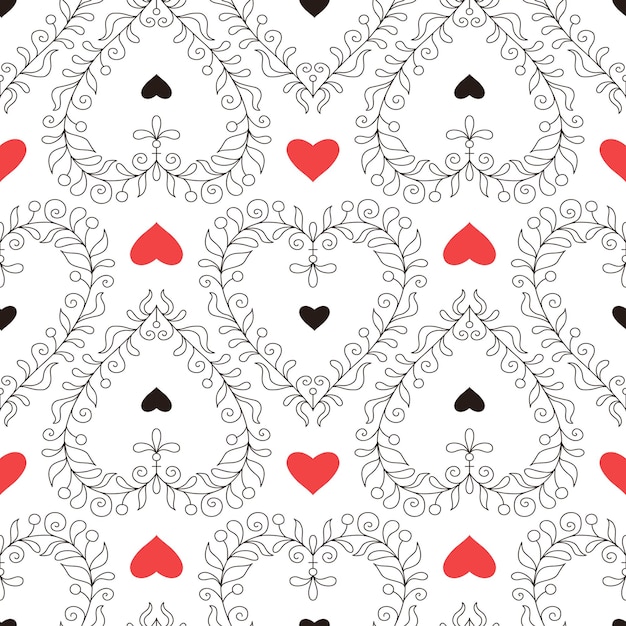 Vector valentine's day pattern