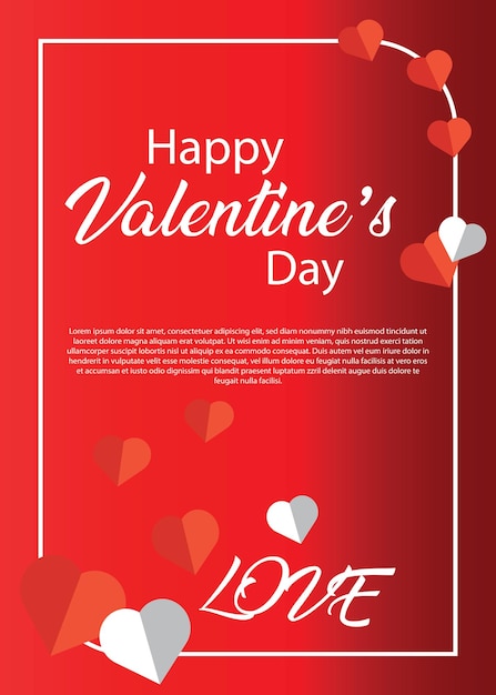 valentine's day poster template