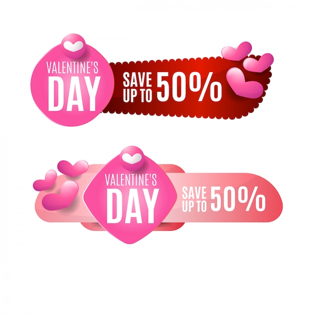 Valentine's Day sale badge