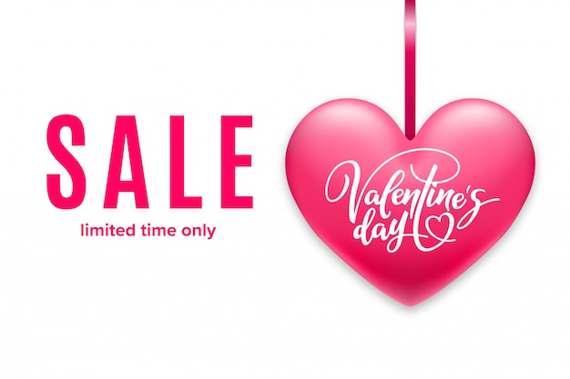 Valentine's day sale banner