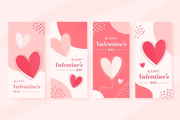 Set storia di vendita di san valentino