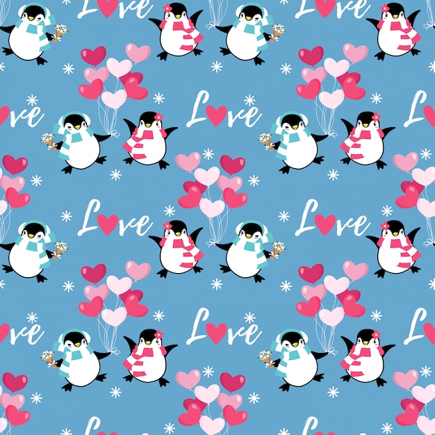 Valentine's Day seamless pattern.