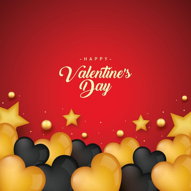 Valentine's day Stylish hearts background