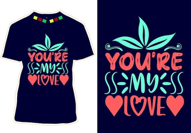 Valentine's day t shirt design vector