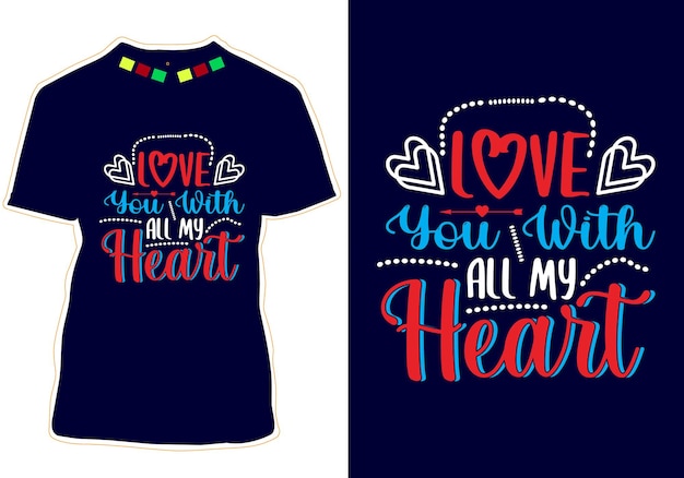 Valentine's day t-shirt design