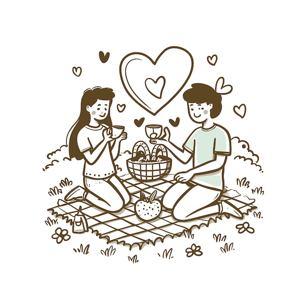 Valentine's Day Vector Art Illustration