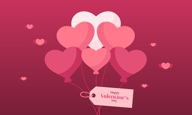 Valentine's day vector background with beautiful hearts