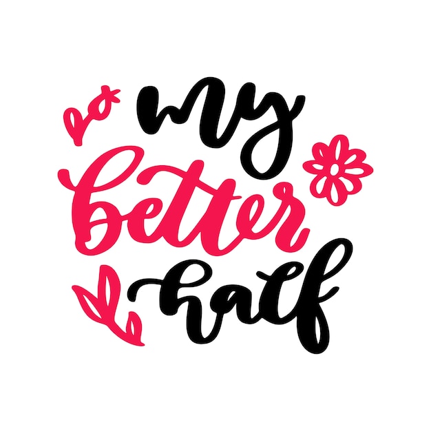 Valentine's Day vector lettering