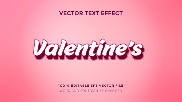 valentine's text effect