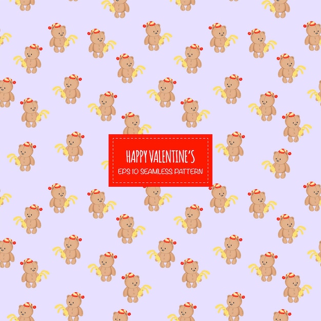 Valentine seamless pattern. Perfect for wallpaper, web page background, textile, greeting cards and wedding invitations.