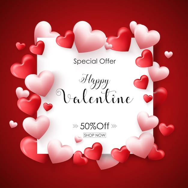 Valentine special offer banner