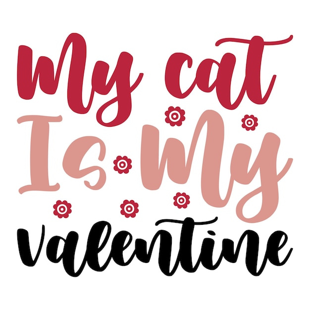 Vettore valentine svg design e download digitale