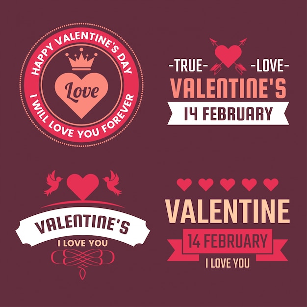 Valentine template banner vector background for banner