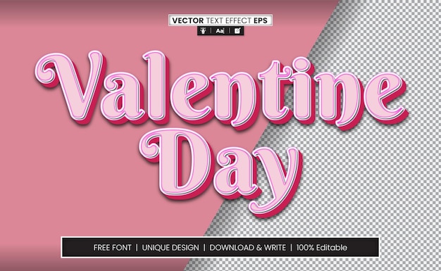 Valentine Text Effect Fully Editable