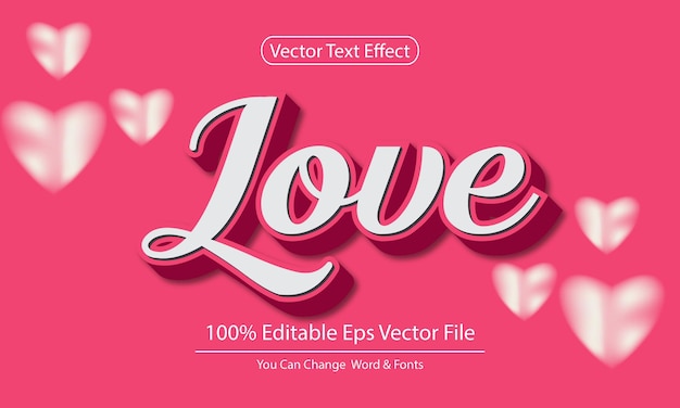 valentine text effect Love