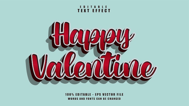 Valentine text effect