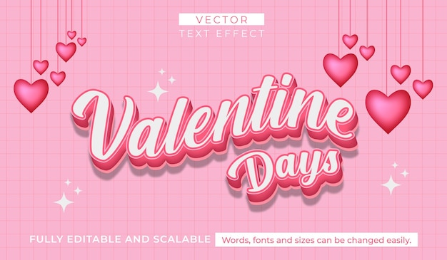 Valentine Themes Editable Text Effect