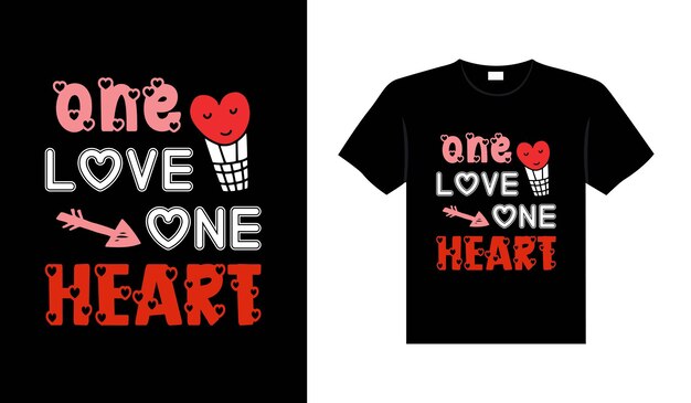 Valentine typografie schattig bruiloft belettering t-shirt design