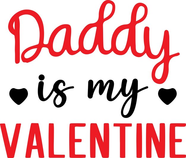 Vector valentine typography design printing voor t-shirt sweatshirt mug banner poster enz.