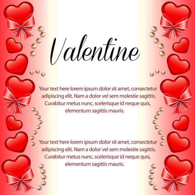 Valentine vertical border