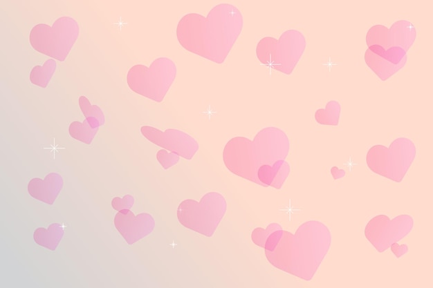Valentine39s dag achtergrond met hartjes hart patroon