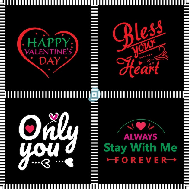 Valentines Creative Typography Design