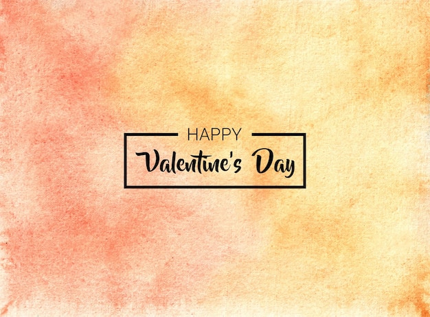 Vector valentines day abstract watercolor hand painted background texture