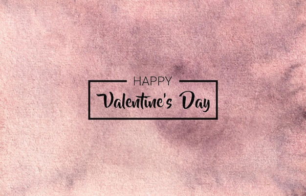 Valentines day abstract watercolor hand painted background texture