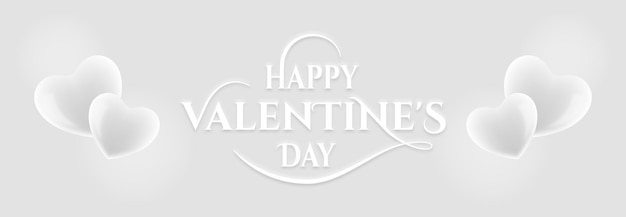 Vector valentines day background banner