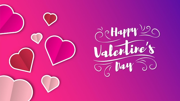 Valentines day background design vector