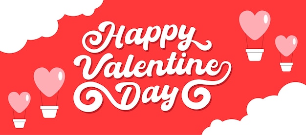 Vector valentines day background in flat design