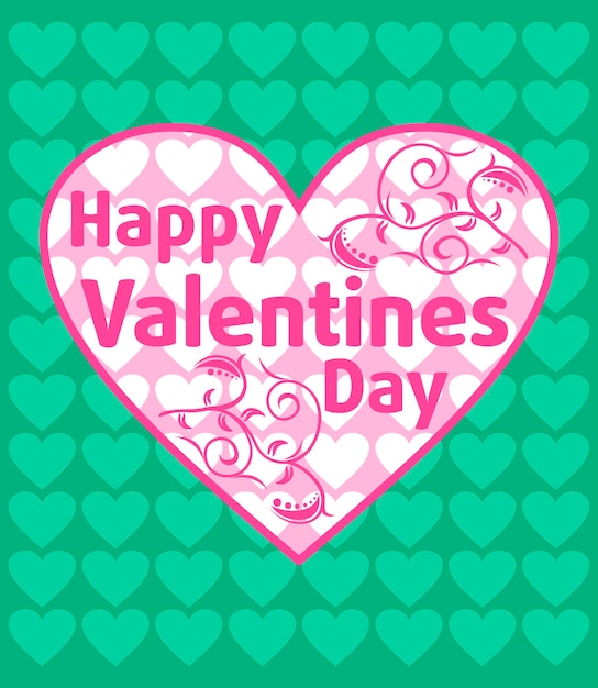 Valentines day background green