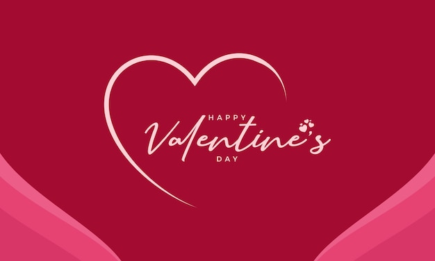 valentines day background in paper style