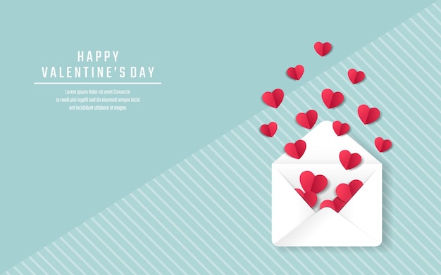 Valentines day background vector illustration