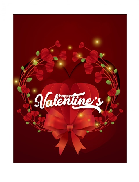 Valentines day background with Heart 