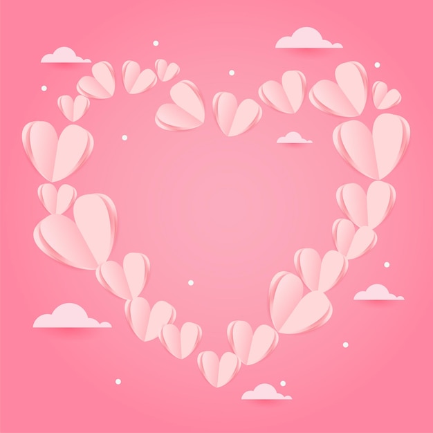 Valentines day background with heart