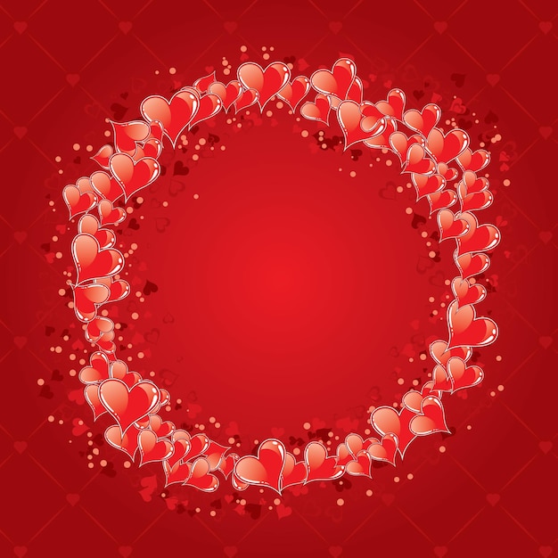 День Святого Валентина фон с сердечками, элемент дизайна, векторные иллюстрации