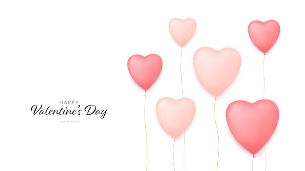 Valentines Day Background with Hearts