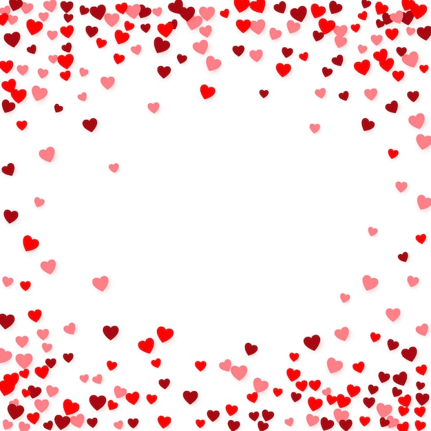 Valentines day  background with hearts