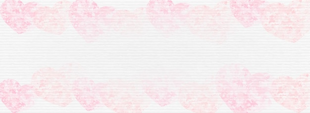 Valentines day background with pink hearts Vector illustration