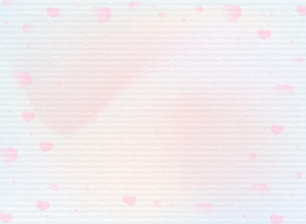 Valentines day background with pink hearts Vector illustration