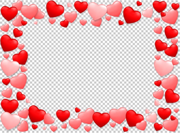 Vector valentines day background with red heart