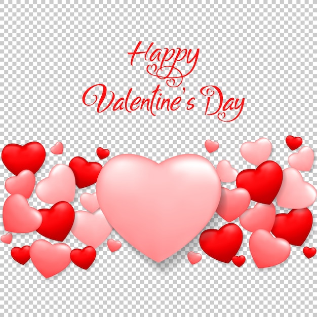 Vector valentines day background with red heart