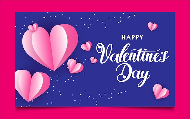 Valentines day banner design