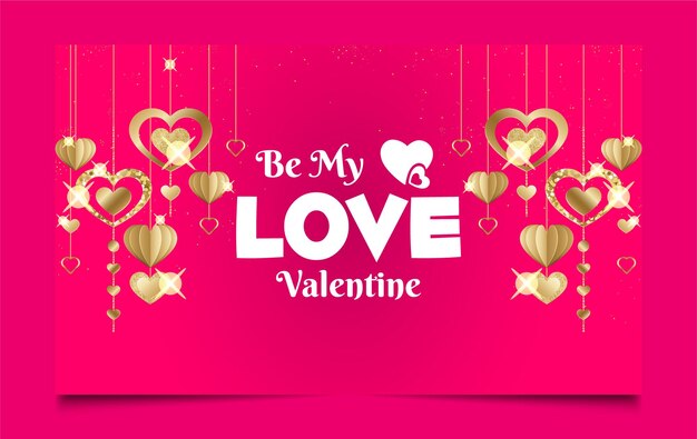 Valentines day banner design