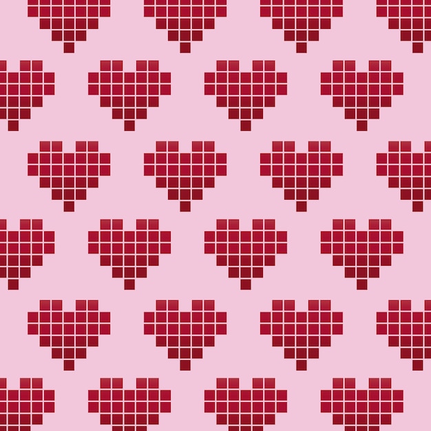 Vector valentines day card pattern