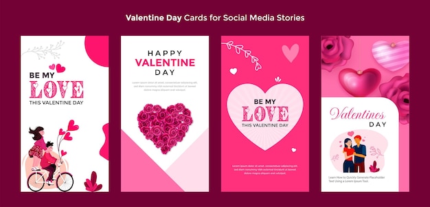 valentines day card story design