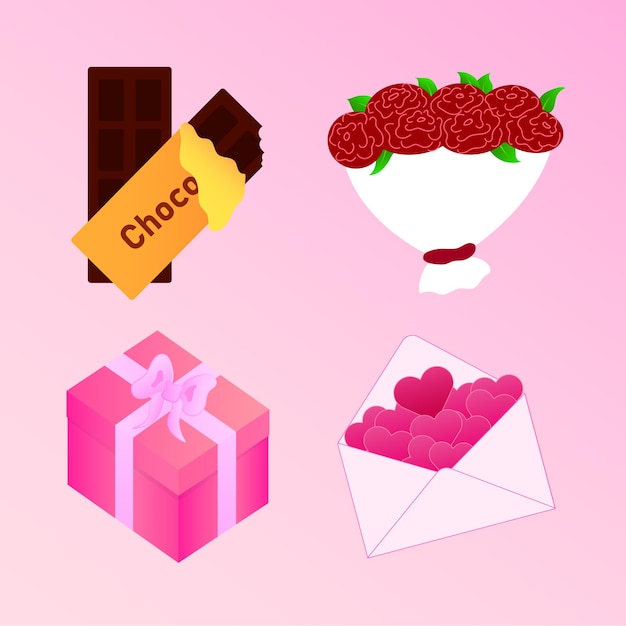 Vector valentines day collection illustrator design