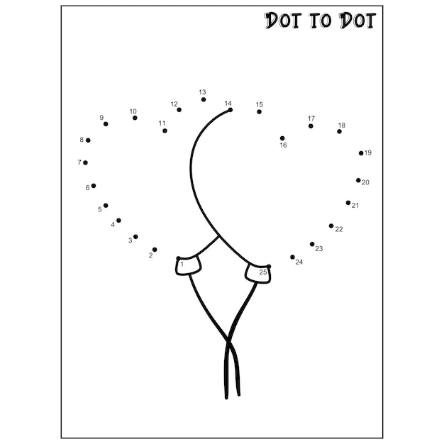 Valentines Day Dot to dot coloring page - Valentines Day connect the dots