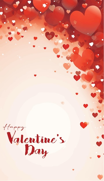 Vector valentines day february 14 stories story geometric layout for promo greeting card design for lover